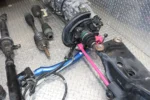 JDM TY856WB2GA SUBARU IMPREZA WRX STI S202 GDB 6 SPEED MANUAL AWD TRANSMISSION W/ COMPLETE REAR SUSPENSION CROSSMEMBER - Image 5
