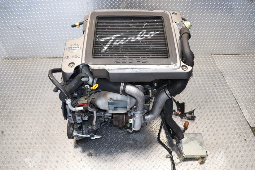 IMG_8177 JDM SR20VET 01-03 NISSAN X-TRAIL GT R20DET NEO VVL TURBO ENGINE TMIC - Image 1